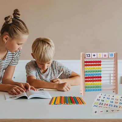 Boulier Montessori avec cartes Aire de jeux