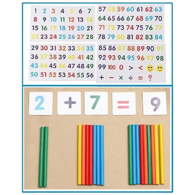 Boulier Montessori avec cartes Aire de jeux