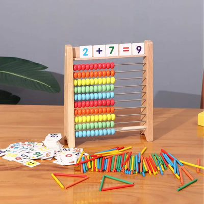 Boulier Montessori avec cartes Aire de jeux