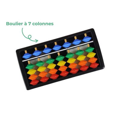Boulier Montessori d’initiation 7 colonnes aire de jeux