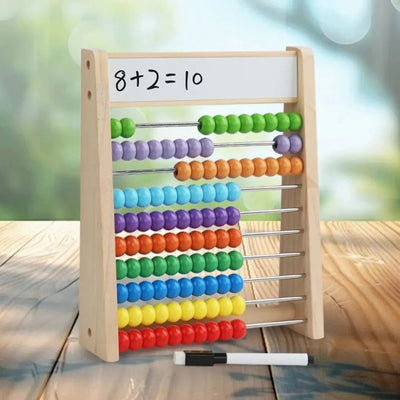 Boulier en bois educatif avec ardoise  Aire de jeux 