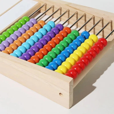 Boulier en bois educatif avec ardoise  Aire de jeux 