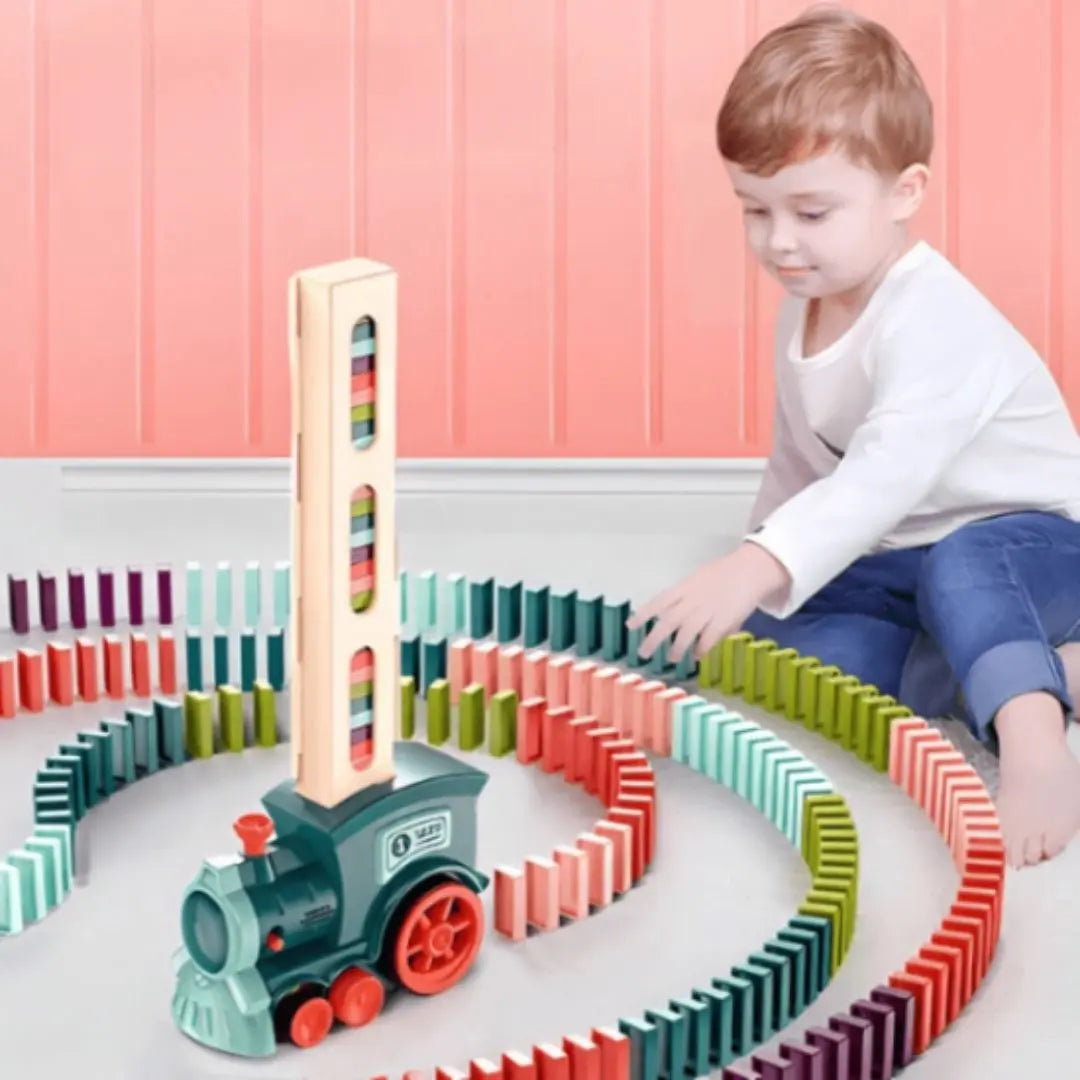 🚂 Circuit Train Domino Automatique AIRE DE JEUX