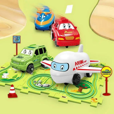 🚗 Circuit Voiture Enfant RailCar aire de jeux