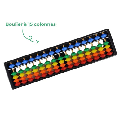 Grand boulier Montessori 15 colonnes Aire de jeux