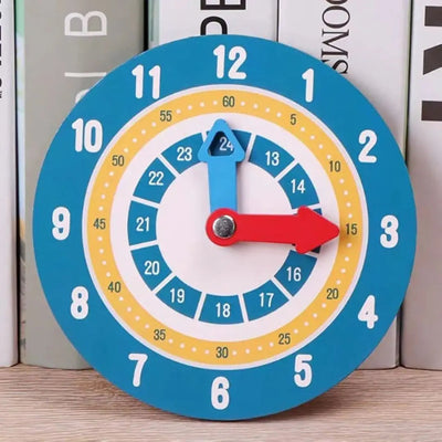 Horloge Montessori en bois Aire de jeux
