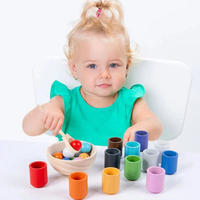 Jeu Montessori Boules et Tasses Aire de jeux