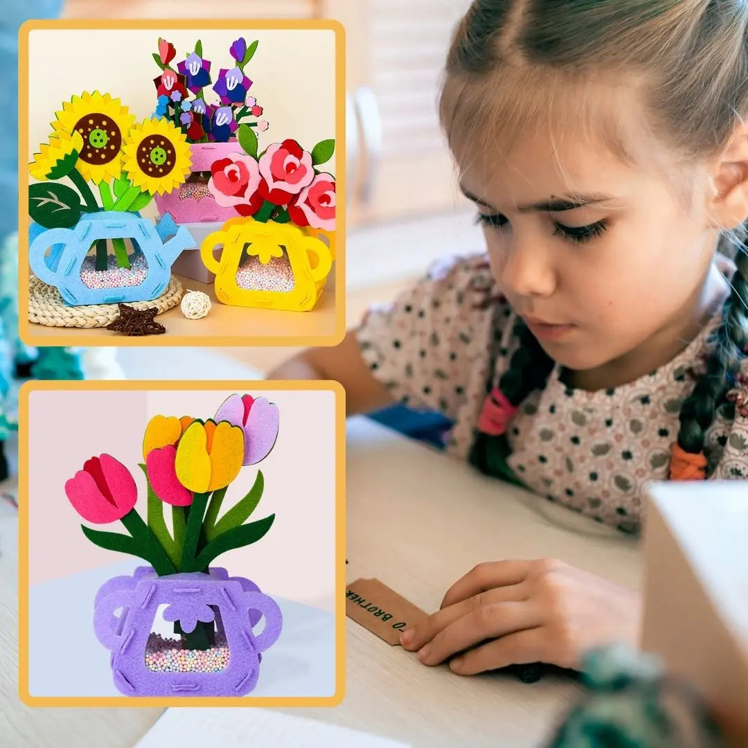 Kit DIY Pot de Fleurs Montessori aire de jeux