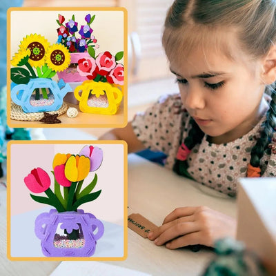 Kit DIY Pot de Fleurs Montessori aire de jeux