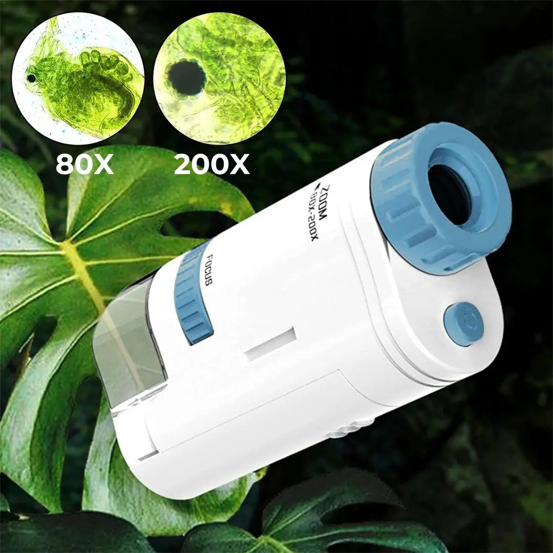 Microscope de Poche 80-200x Aire de jeux