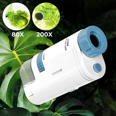 Microscope de Poche 80-200x Aire de jeux