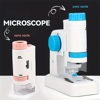 Microscope de Poche 80-200x Aire de jeux