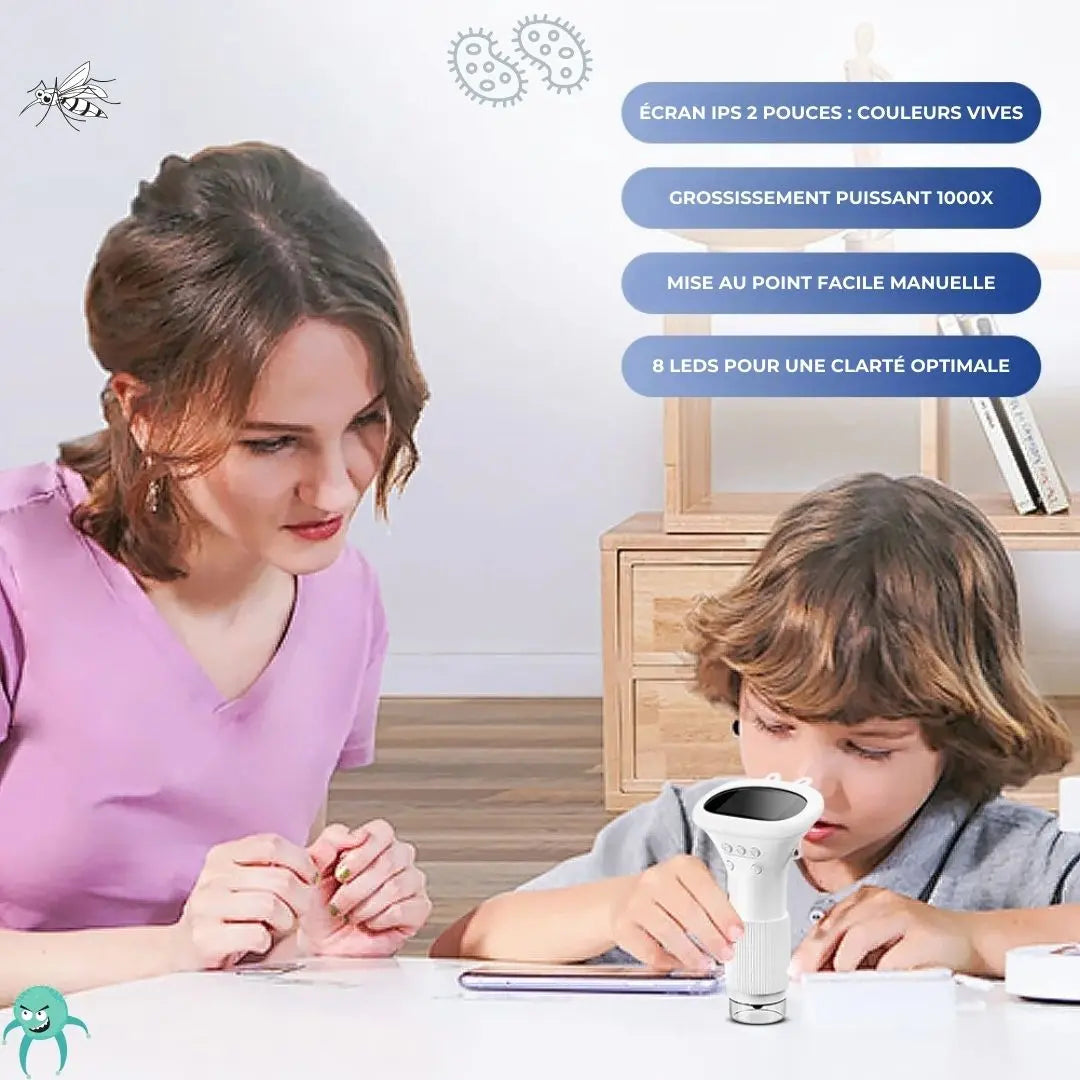 Microscope de Poche Compact Aire de jeux