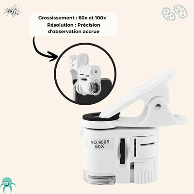 Mini Microscope Smartphone Enfant Aire de jeux 