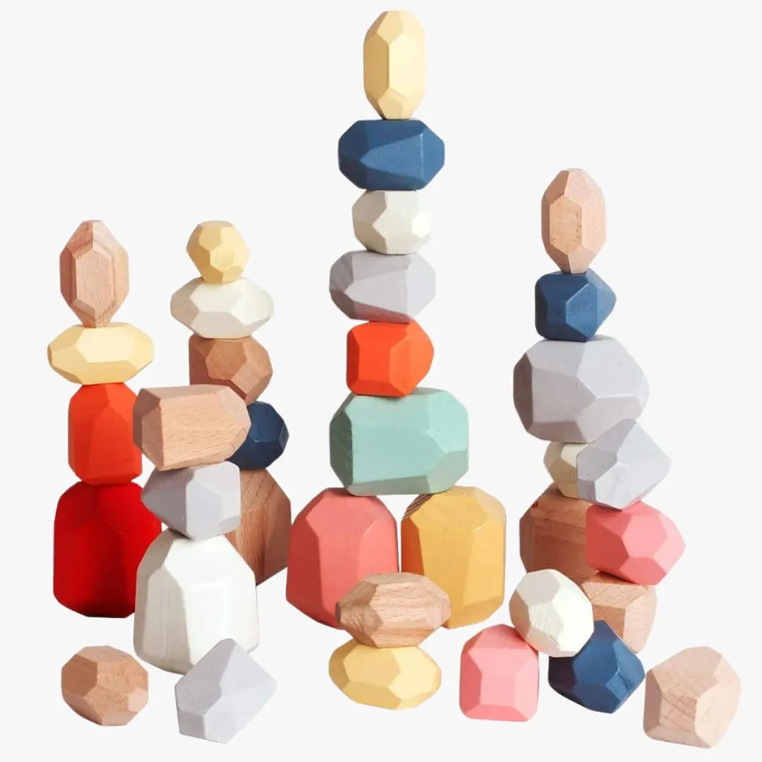 Pierres Colorees à Empiler Aire de jeux