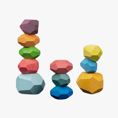 Pierres Colorees à Empiler Aire de jeux