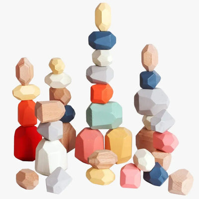Pierres Colorees à Empiler Aire de jeux