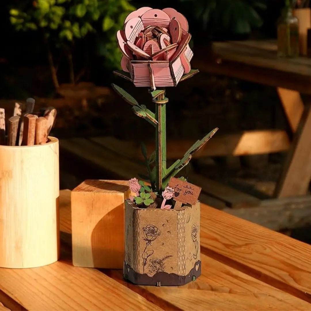 Puzzle 3D Fleurs en Bois Aire de jeux 