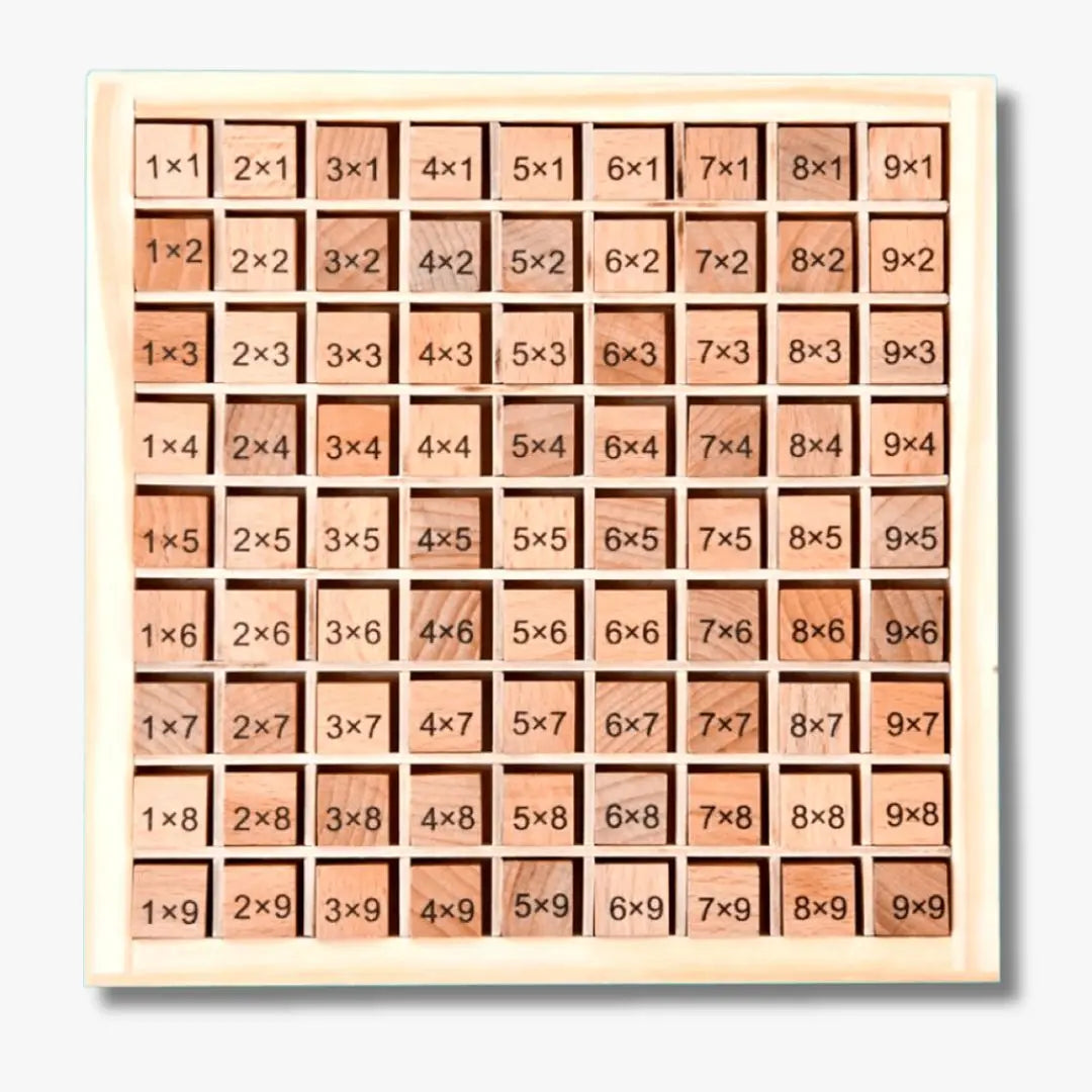 Table de Multiplication Montessori en bois Aire de jeux