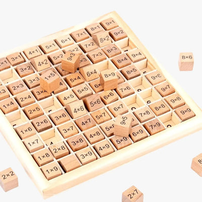 Table de Multiplication Montessori en bois Aire de jeux