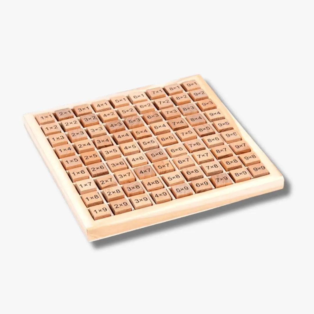 Table de Multiplication Montessori en bois Aire de jeux
