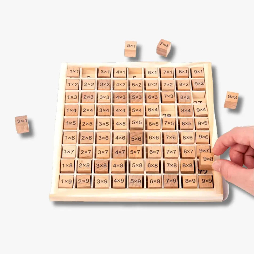 Table de Multiplication Montessori en bois Aire de jeux