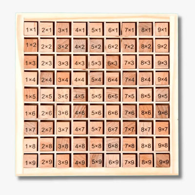 Table de Multiplication Montessori en bois Aire de jeux