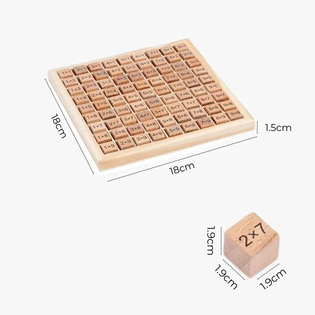 Table de Multiplication Montessori en bois Aire de jeux