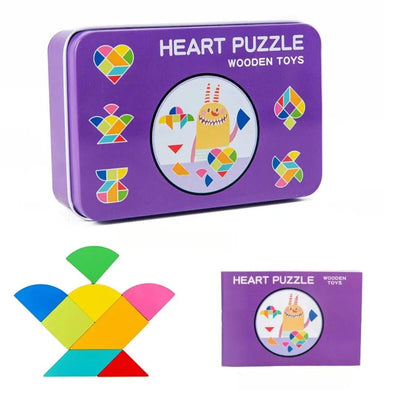 Tangram Montessori en bois Aire de jeux