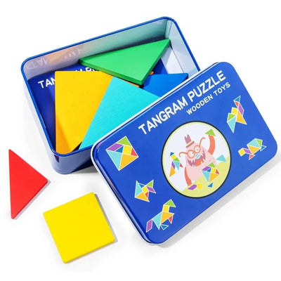 Tangram Montessori en bois Aire de jeux