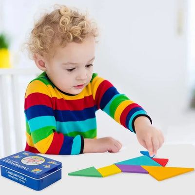 Tangram Montessori en bois Aire de jeux