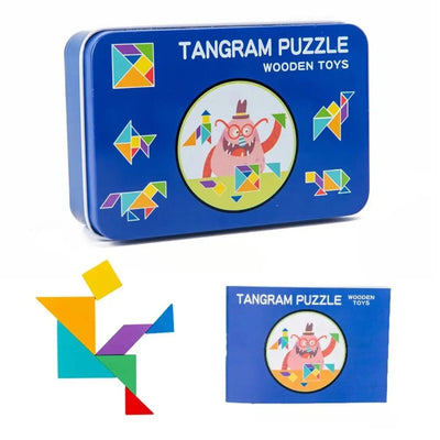 Tangram Montessori en bois Aire de jeux